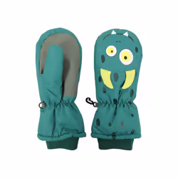 Mountain Warehouse Childrens/Kids Critter Ski Mittens - L, Green