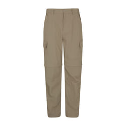 Mountain Warehouse Mens Trek Convertible Trousers - 40R, Beige
