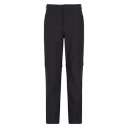 Mountain Warehouse Mens Trek Convertible Trousers - 44R, Black