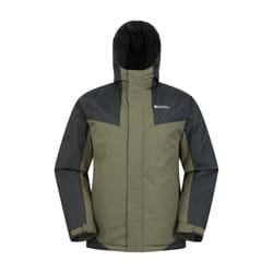 Mountain Warehouse Mens Dusk III Ski Jacket - XL, Dark Khaki/Black