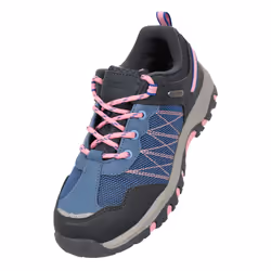 Mountain Warehouse Childrens/Kids Stampede Waterproof Suede Walking Shoes - 2 UK, Light Purple