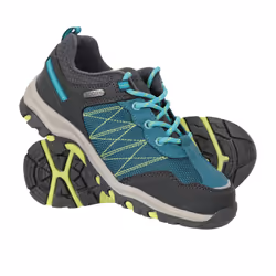 Mountain Warehouse Childrens/Kids Stampede Waterproof Suede Walking Shoes - 5 UK, Green