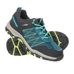 Mountain Warehouse Childrens/Kids Stampede Waterproof Suede Walking Shoes - 5 UK, Green