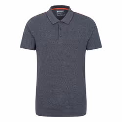 Mountain Warehouse Mens Cordyline Textured Polo Shirt - L, Navy