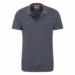 Mountain Warehouse Mens Cordyline Textured Polo Shirt - L, Navy
