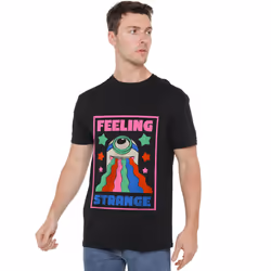 Minions Mens Feeling Strange T-Shirt - M, Black