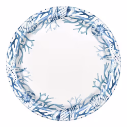 Unique Party Reefs Dinner Plate (Pack of 8)
