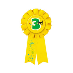 Unique Party 3rd Place Award Ribbon
