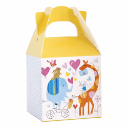 Unique Party Zoo Baby Shower Treat Box (Pack of 8)
