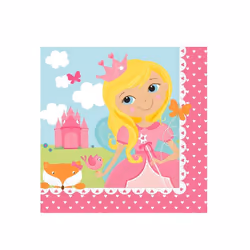 Amscan Woodland Princess Napkins (Pack of 16)