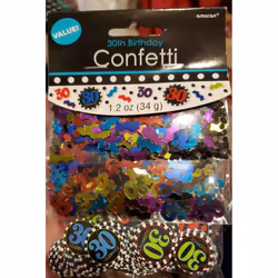 Amscan Mixed 30th Birthday Confetti (Pack of 3)