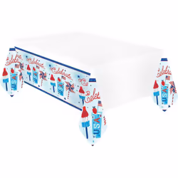 Amscan Celebrate USA Plastic Printed Party Table Cover