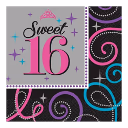 Amscan Sweet Sixteen Napkins (Pack of 16)