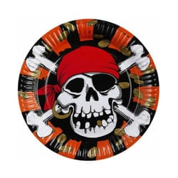 Amscan Paper Jolly Roger Plate (Pack of 8)