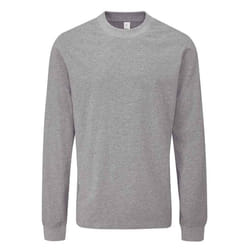 Mantis Unisex Adult Essential Heavy Long-Sleeved T-Shirt - XS, Heather Marl
