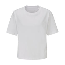 Mantis Womens/Ladies Heavy Crop T-Shirt - M, White