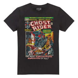 Marvel Mens Ghost Rider Is Born T-Shirt - XL, Black