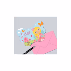 Amscan Woodland Princess Invitations (Pack of 8)