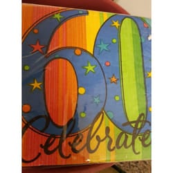 Amscan A Year To Celebrate 60th Napkins (Pack of 16)