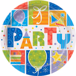 Unique Party Paper Dinner Plate (Pack of 8)