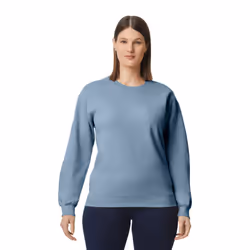 Gildan Unisex Adult Softstyle Fleece Midweight Pullover - M, Stone Blue