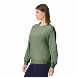 Gildan Unisex Adult Softstyle Fleece Midweight Pullover - S, Military Green