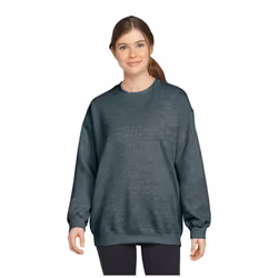 Gildan Unisex Adult Softstyle Heather Midweight Fleece Top - M, Dark Heather