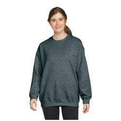 Gildan Unisex Adult Softstyle Heather Midweight Fleece Top - M, Dark Heather