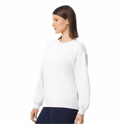 Gildan Unisex Adult Softstyle Plain Midweight Fleece Top - S, White