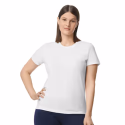 Gildan Womens/Ladies Softstyle Plain Midweight T-Shirt - XXL, White