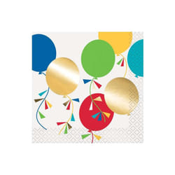 Unique Party Balloons Cocktail Napkins (Pack of 16)