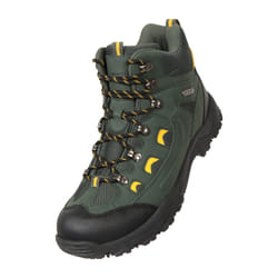 Mountain Warehouse Mens Adventurer Waterproof Hiking Boots - 10.5 UK, Green