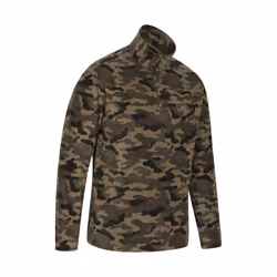 Mountain Warehouse Mens Camber II Camo Half Zip Fleece Top - XXL, Green