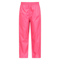Mountain Warehouse Childrens/Kids Pakka II Waterproof Over Trousers - 3-4 Years, Bright Pink