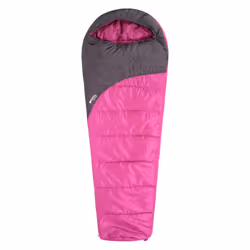 Mountain Warehouse Summit 250 Left Zip Mummy Sleeping Bag - 200cm, Fuchsia/Black