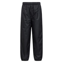 Mountain Warehouse Childrens/Kids Fleece Lined Waterproof Trousers - 5-6 Years, Black