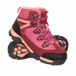 Mountain Warehouse Childrens/Kids Trail Suede Walking Boots - 5 UK, Pink