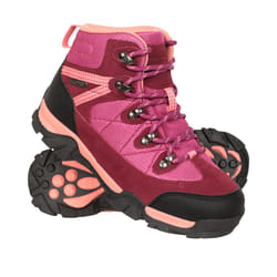 Mountain Warehouse Childrens/Kids Trail Suede Walking Boots - 1 UK, Pink