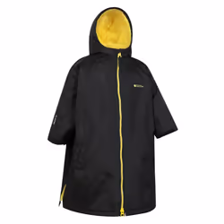 Mountain Warehouse Childrens/Kids Tidal Waterproof Robe - M, Jet Black
