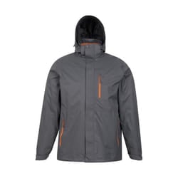 Mountain Warehouse Mens Bracken Extreme 3 in 1 Waterproof Jacket - XS, Grey