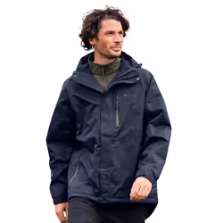 Mountain Warehouse Mens Bracken Extreme 3 in 1 Waterproof Jacket - XXL, Blue