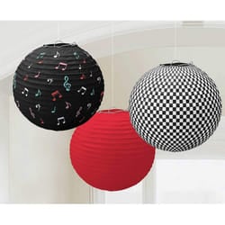 Amscan 50s Classic Paper Lantern (Pack of 3)