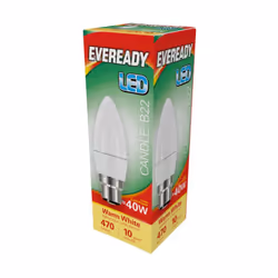 Eveready B22 LED Candle Bulb - 4w, Warm White