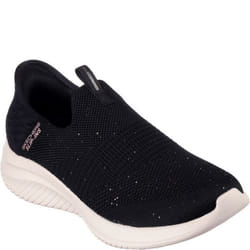 Skechers Womens/Ladies Ultra Flex 3.0 Trainers - 3 UK, Black/Rose Gold