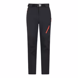 Mountain Warehouse Mens Forest Water Resistant Hiking Trousers - 40R, Black