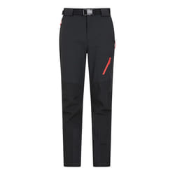 Mountain Warehouse Mens Forest Water Resistant Hiking Trousers - 40R, Black