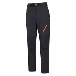 Mountain Warehouse Mens Forest Water Resistant Hiking Trousers - 40R, Black
