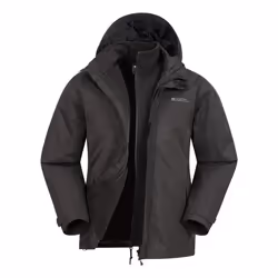 Mountain Warehouse Mens Fell II 3 in 1 Jacket - 3XL, Black