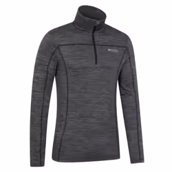 Mountain Warehouse Mens Finsbury Active Midlayer - XS, Dark Grey