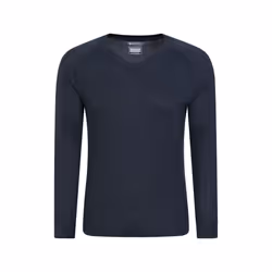 Mountain Warehouse Mens Talus V Neck Thermal Top - XL, Navy